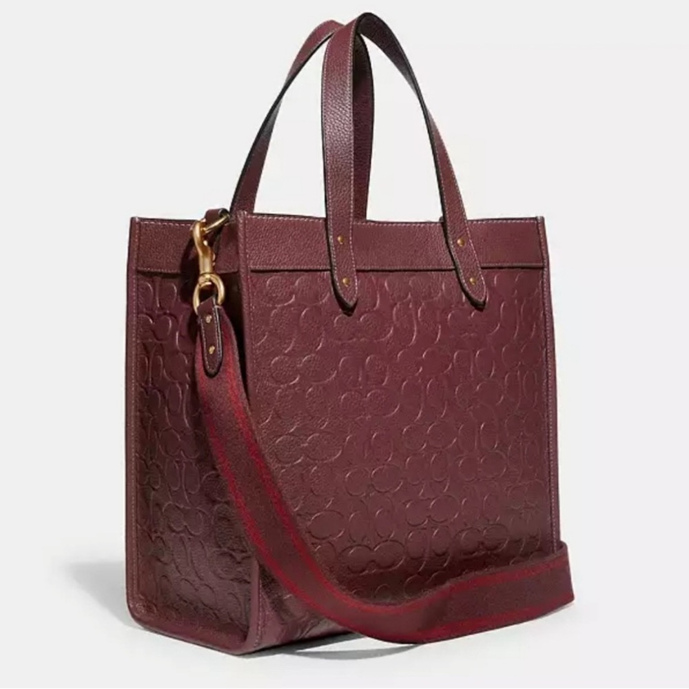 ‼️Final Sale Coach Bordeaux Field Tote, handbag C5273
